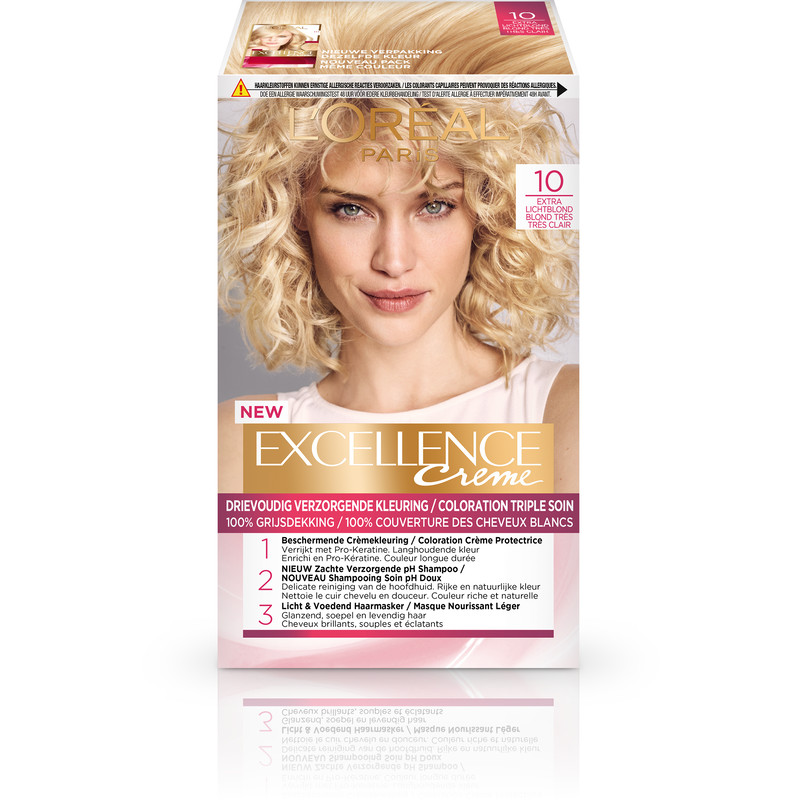 Een afbeelding van L'Oréal Excellence crème 10 extra lichtblond