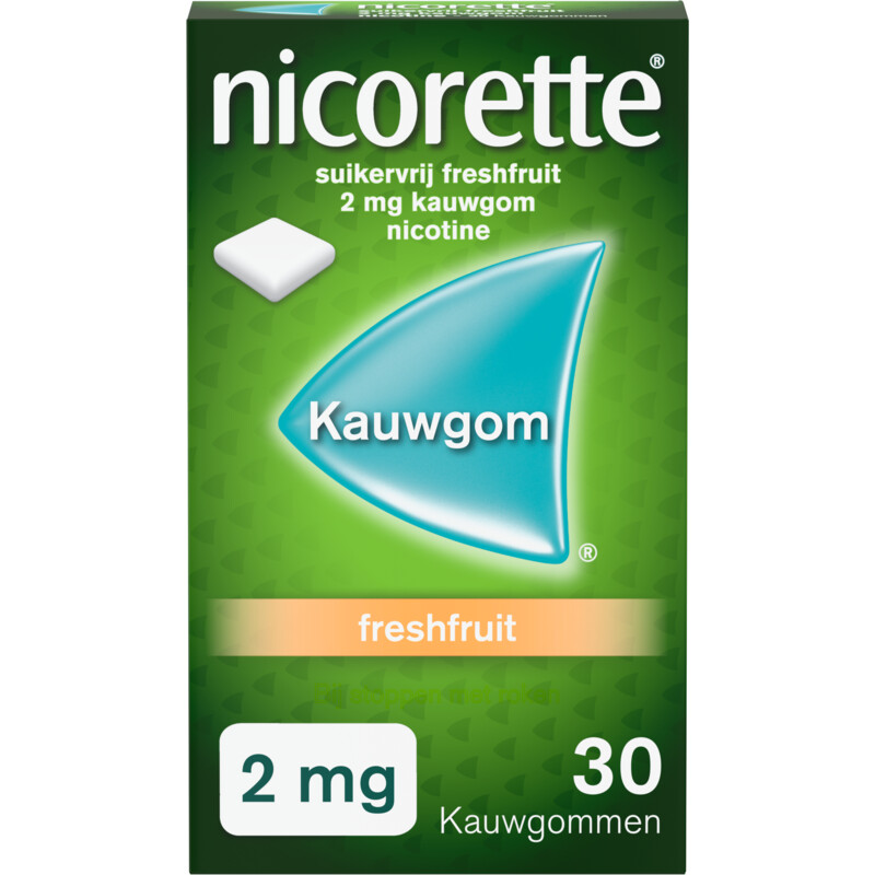 Een afbeelding van Nicorette Freshfruit kauwgom 2mg