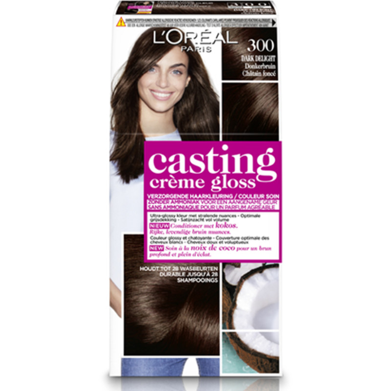 Een afbeelding van L'Oréal Casting crème gloss donkerbruin 300