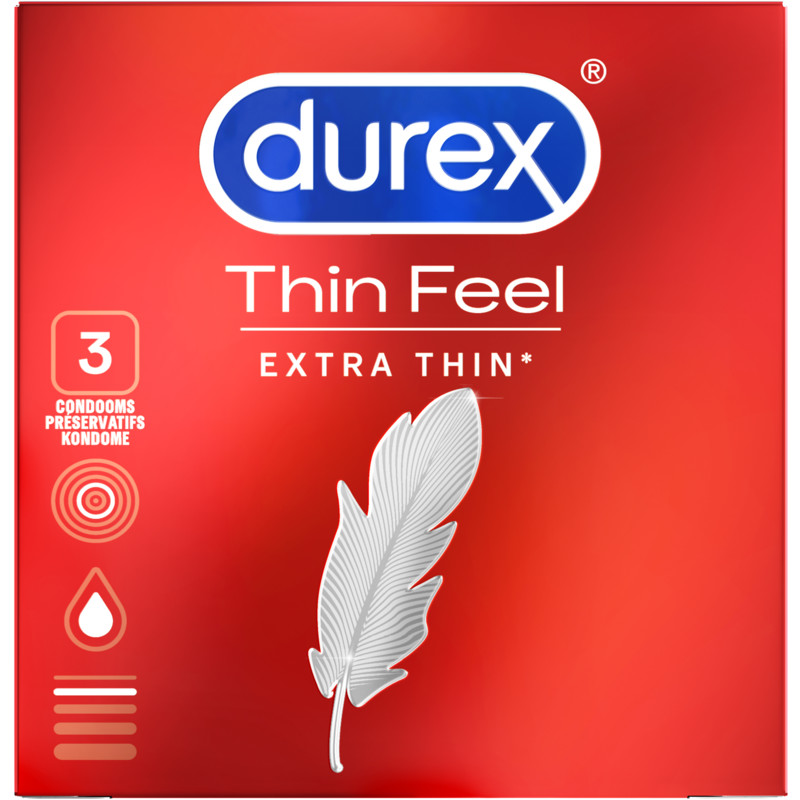 Een afbeelding van Durex Condooms thin feel extra dun