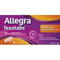 Een afbeelding van Allegra Fexotabs 120mg omhulde tabletten