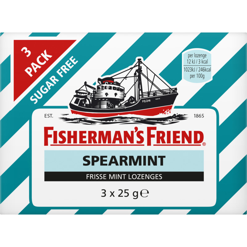 Een afbeelding van Fisherman's Friend Spearmint suikervrij