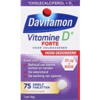 Een afbeelding van Davitamon Vitamine D3 forte smelt tabletten