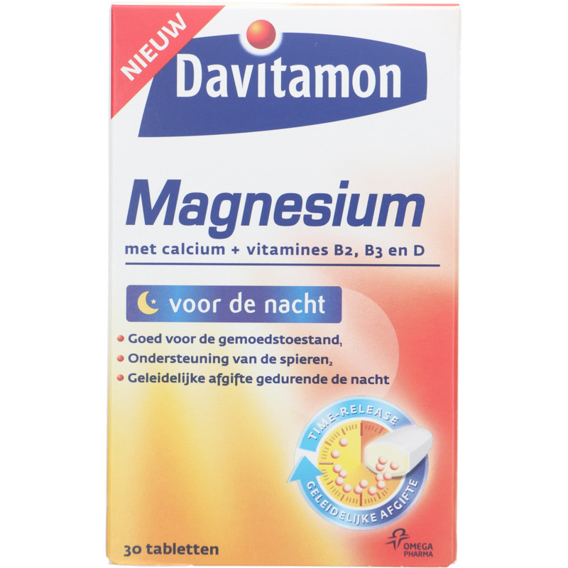 Een afbeelding van Davitamon Magnesium tabletten voor de nacht