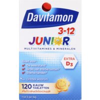 Albert Heijn Davitamon Junior kauwvitamines 3-12 jaar aanbieding