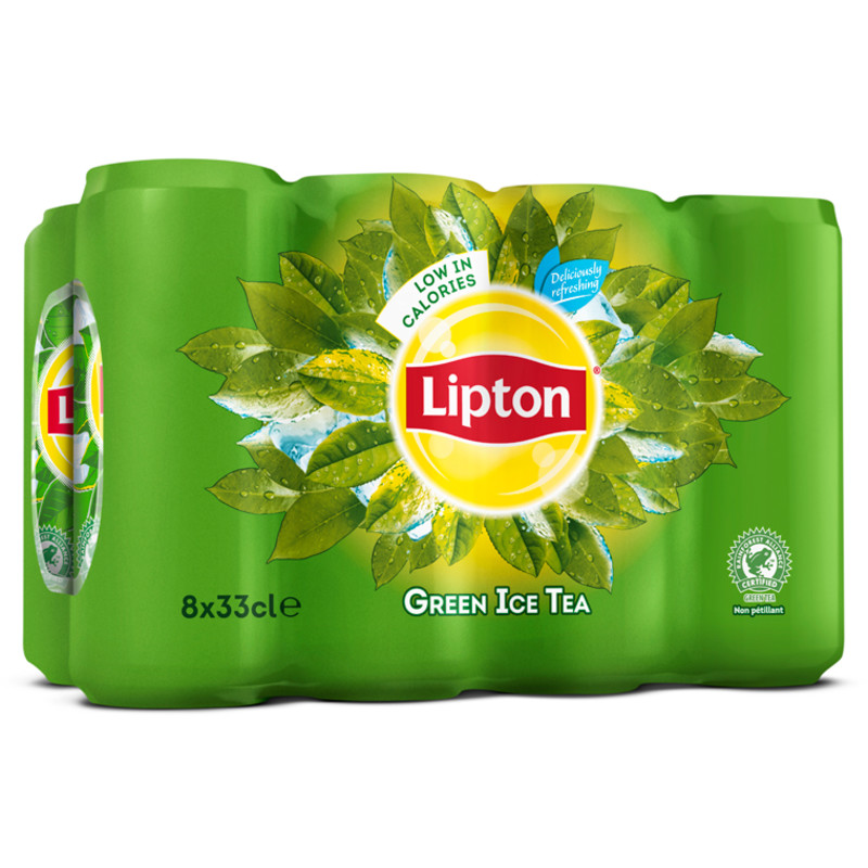 Een afbeelding van Lipton green ice tea 8bl