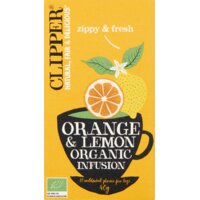 Een afbeelding van Clipper Orange & lemon organic infusion
