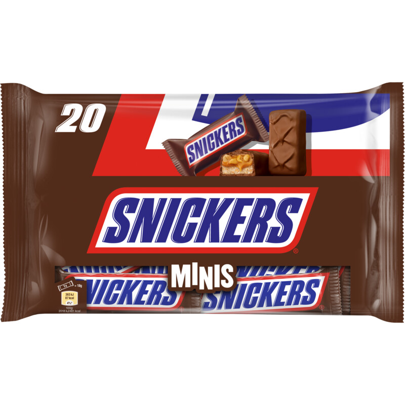 Een afbeelding van Snickers Minis 20x