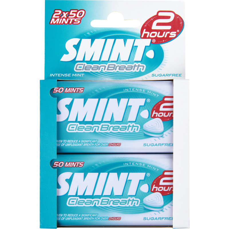 Een afbeelding van Smint Clean breath intense mint 2-pack