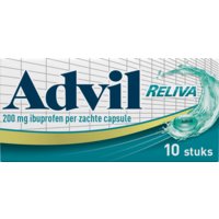 Een afbeelding van Advil Reliva 200mg ibuprofen zachte capsule