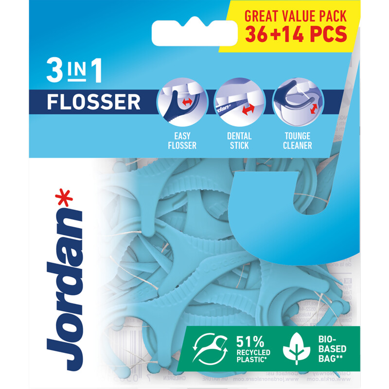 Een afbeelding van Jordan 3-in-1 Flosser