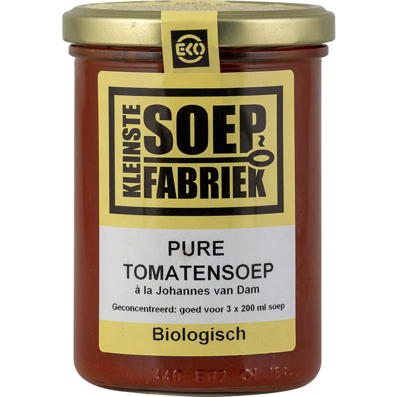 Een afbeelding van Kleinste Soepfabriek Ksf pure tomaten soep bio