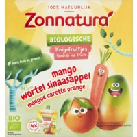 Een afbeelding van Zonnatura Knijpfruit mango wortel sinaasappel bio