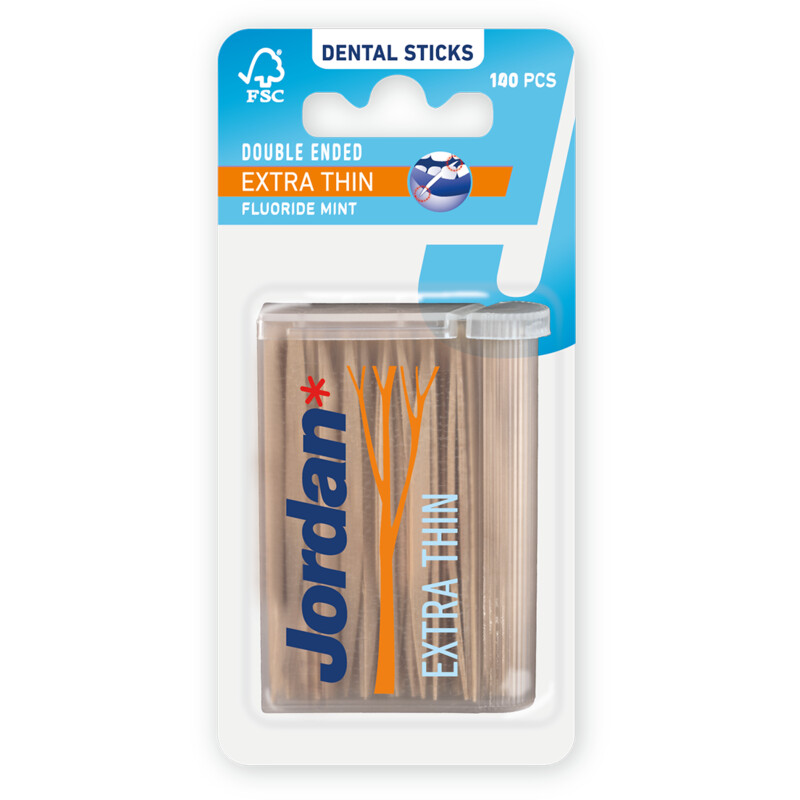 Jordan Dental sticks fluoride mint extra thin reserveren Albert Heijn