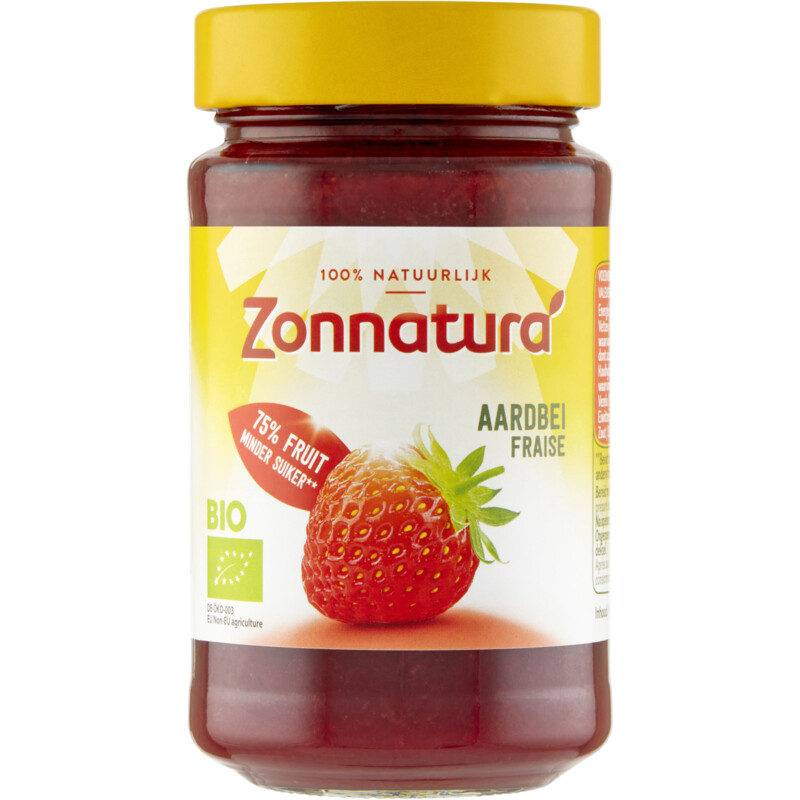 Een afbeelding van Zonnatura Fruitspread aardbei