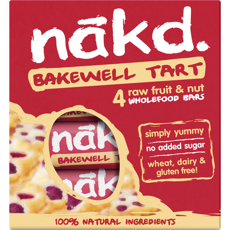 Een afbeelding van Nakd. Bakewell tart