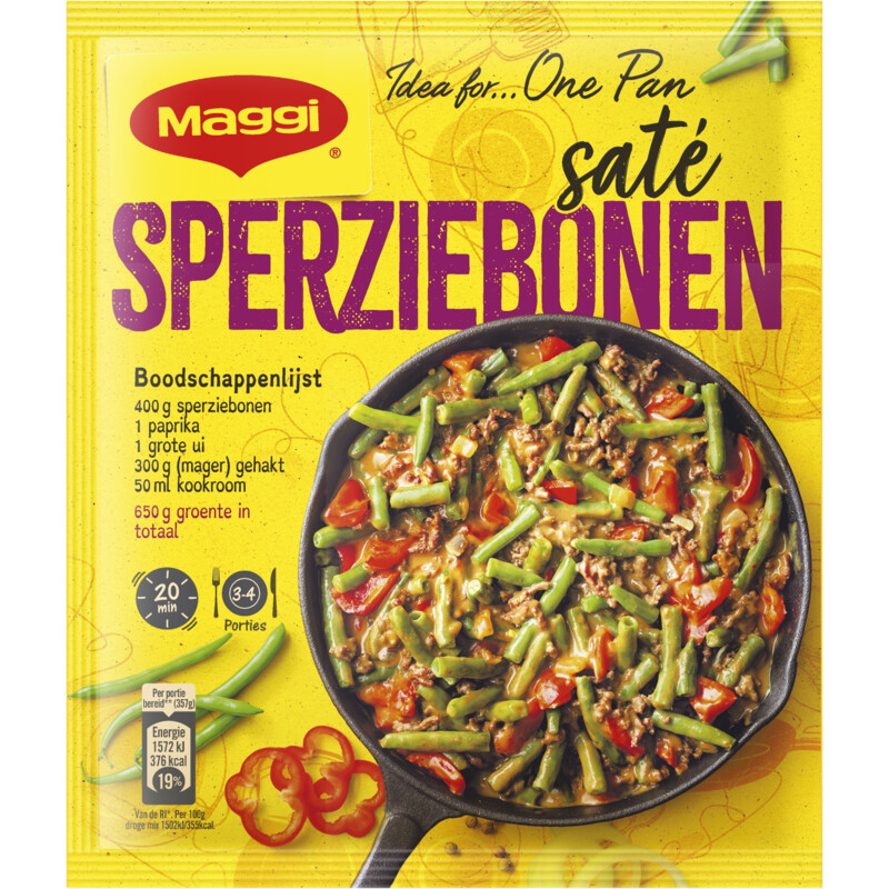 Een afbeelding van Maggi Dagschotel sperziebonen saté