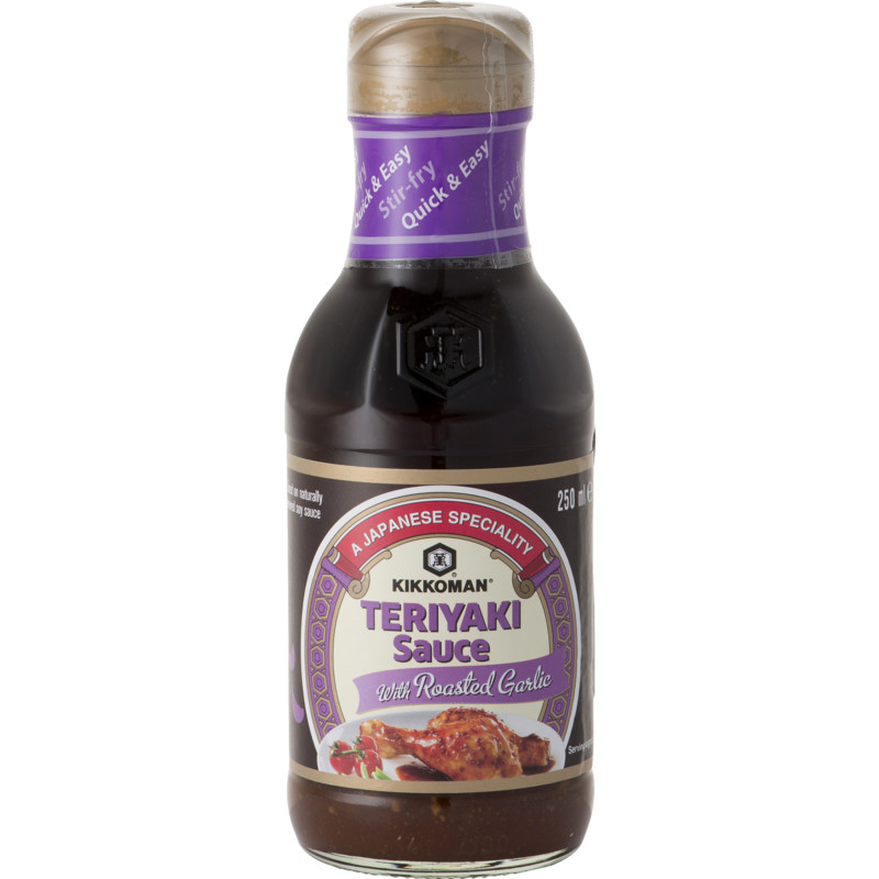 Een afbeelding van Kikkoman Teriyaki sauce roasted garlic