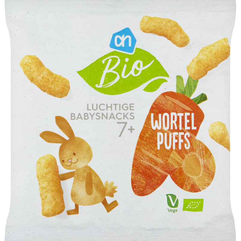 Een afbeelding van AH Biologisch Luchtige babysnacks wortel puffs 7m+