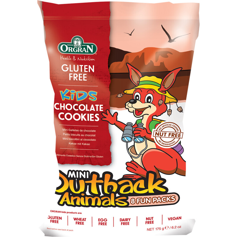 Een afbeelding van Orgran Mini outback animals-multi packs (chocol