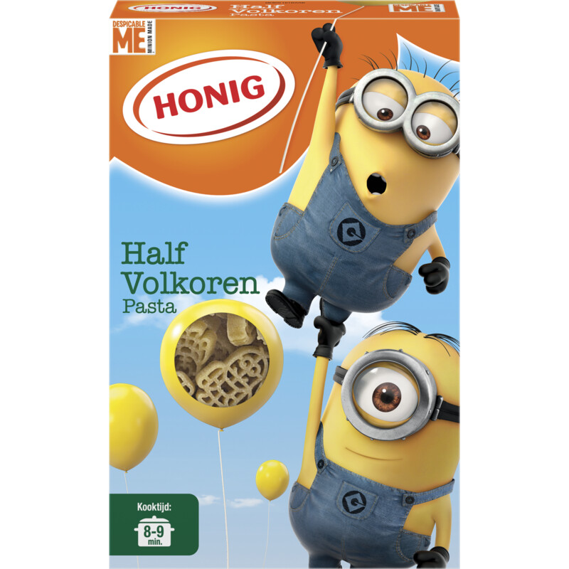 Een afbeelding van Honig Half volkoren minions pasta