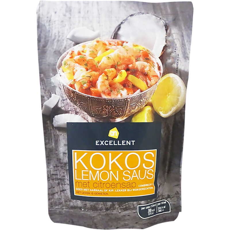 Een afbeelding van AH Excellent Thaise kokos lemon saus