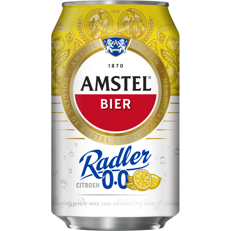 Een afbeelding van Amstel Radler citroen 0.0 bier