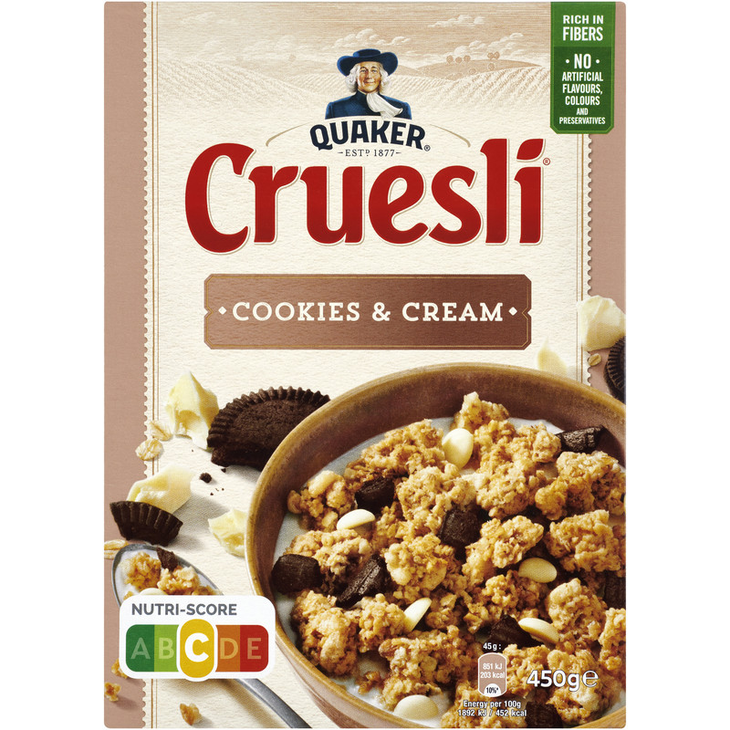 Een afbeelding van Quaker Cruesli cookies & cream
