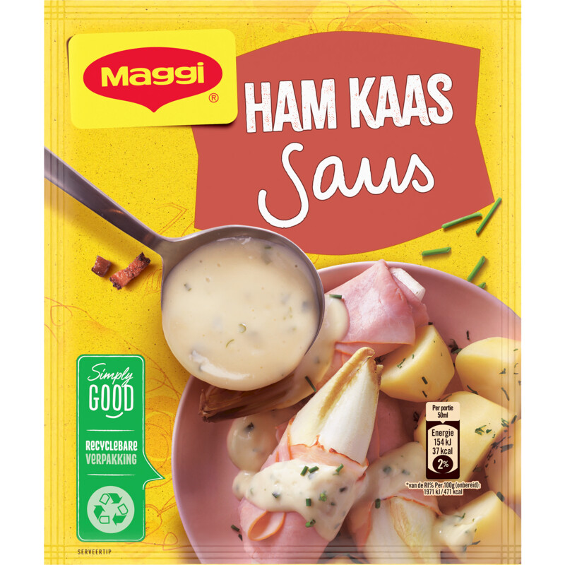 Een afbeelding van Maggi Ham-kaas saus mix