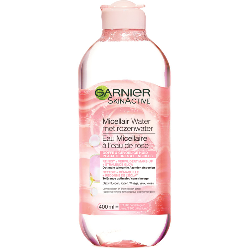 Een afbeelding van Garnier Skin roze water
