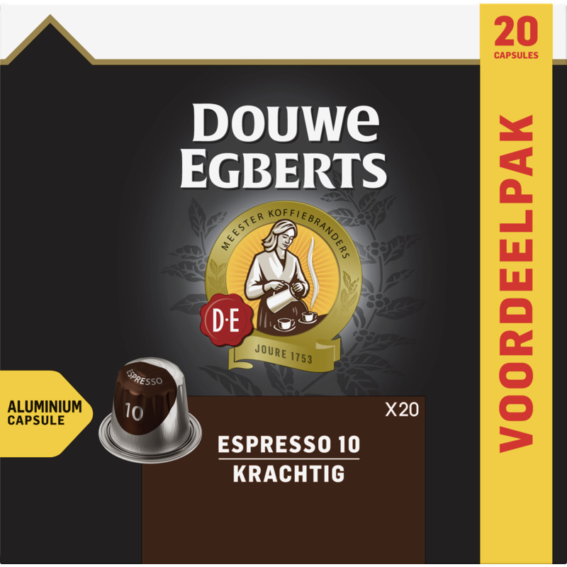 Een afbeelding van Douwe Egberts Espresso krachtig koffiecups