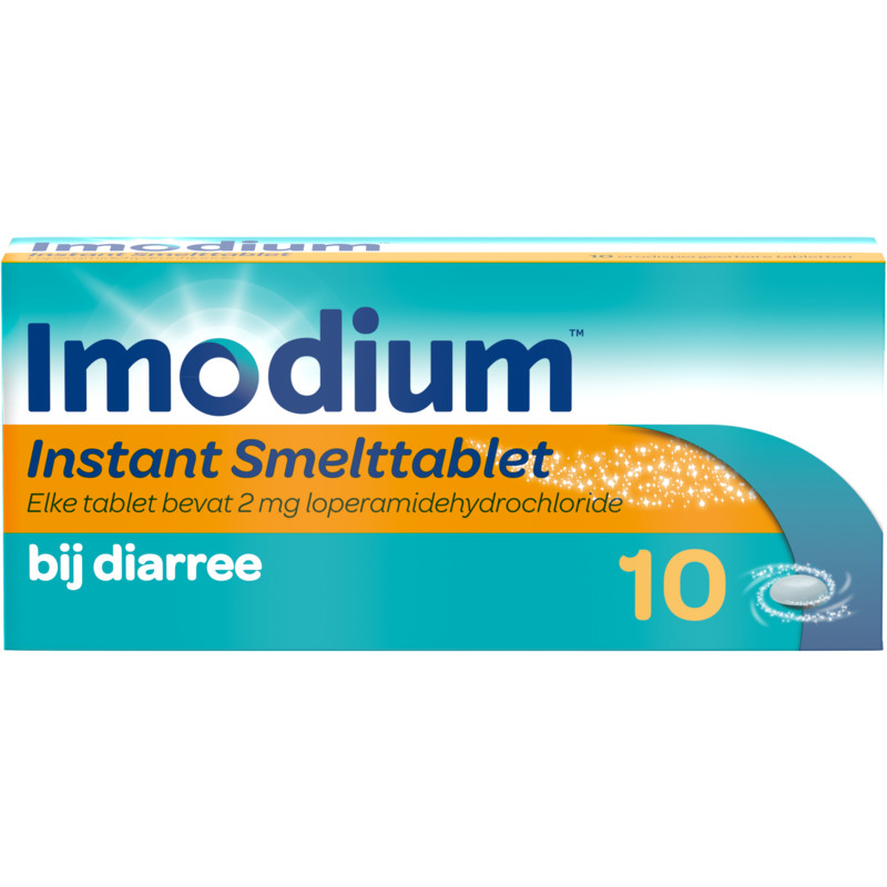 Een afbeelding van Imodium Instant smelttablet bij diarree