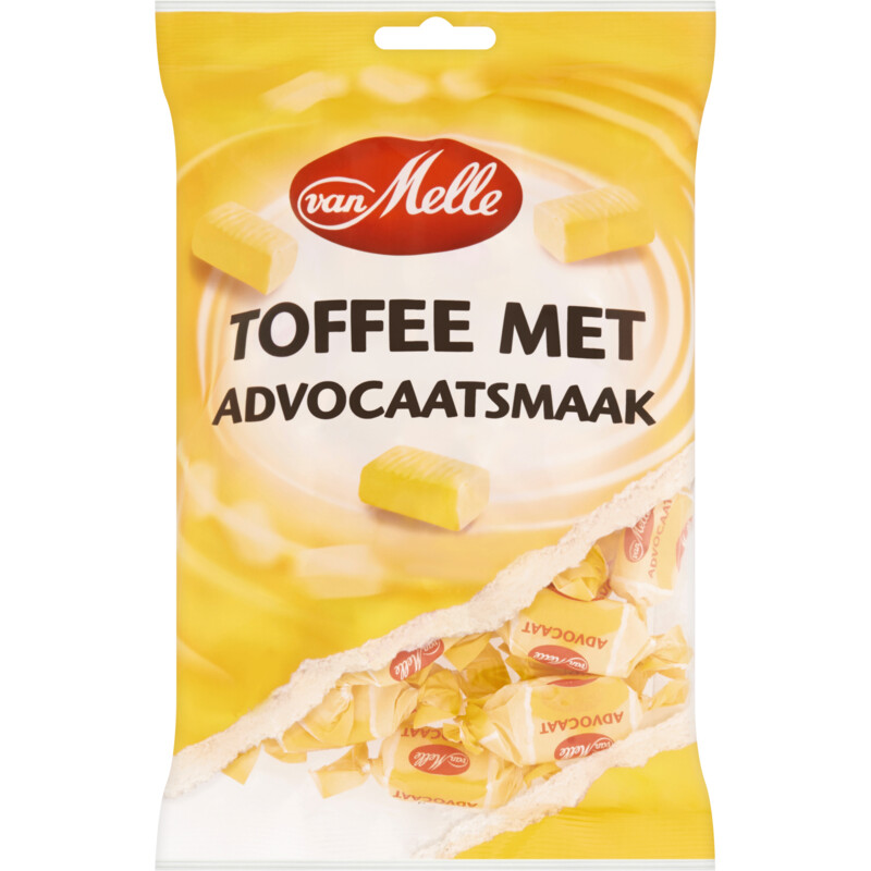 Een afbeelding van Van Melle Toffee met advocaatsmaak