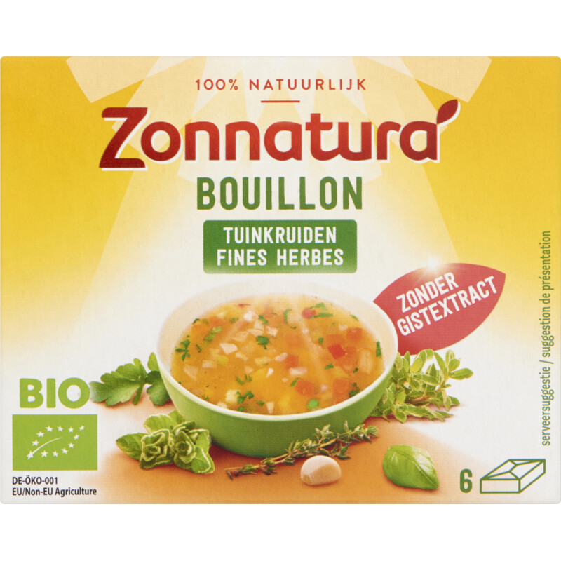 Een afbeelding van Zonnatura Bouillon tuinkruiden bio