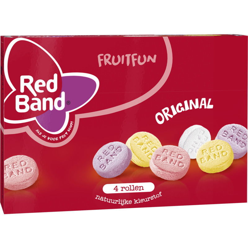 Een afbeelding van Red Band Fruit fun original 4-pack