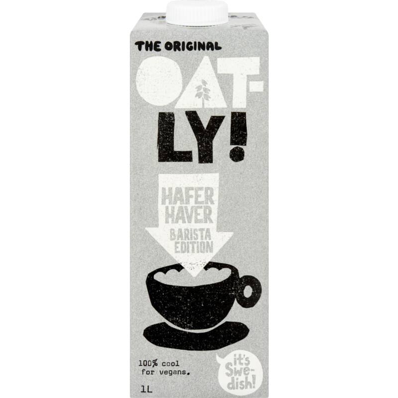 Een afbeelding van Oatly! Oatly haver barista edit