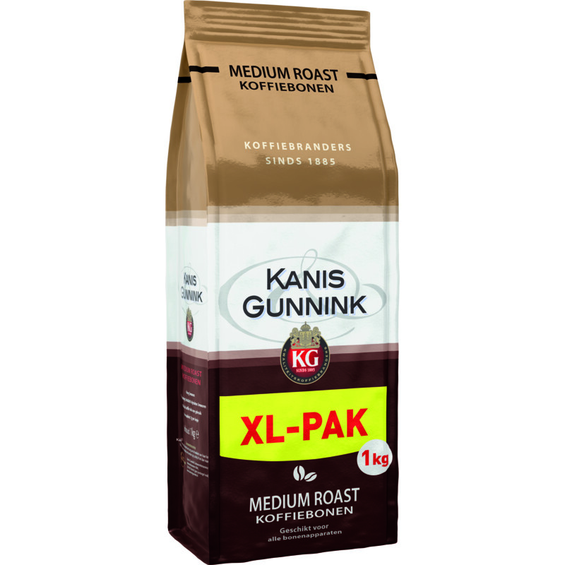 Een afbeelding van Kanis & Gunnink Medium roast koffiebonen XL-pak