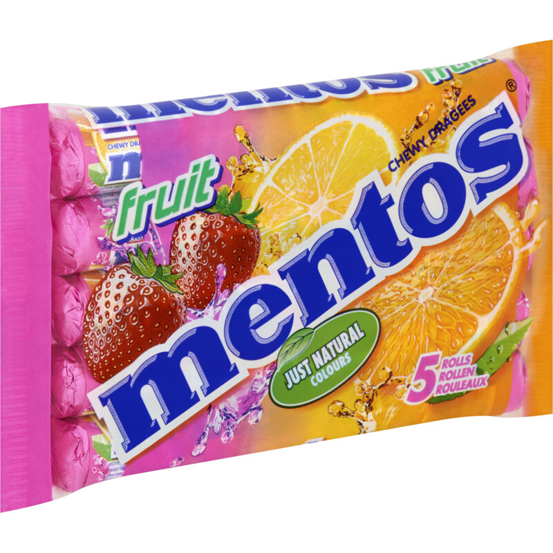 Een afbeelding van Mentos Fruit 5-pack