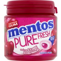 Een afbeelding van Mentos Gum Pure fresh cherry gum sugarfree