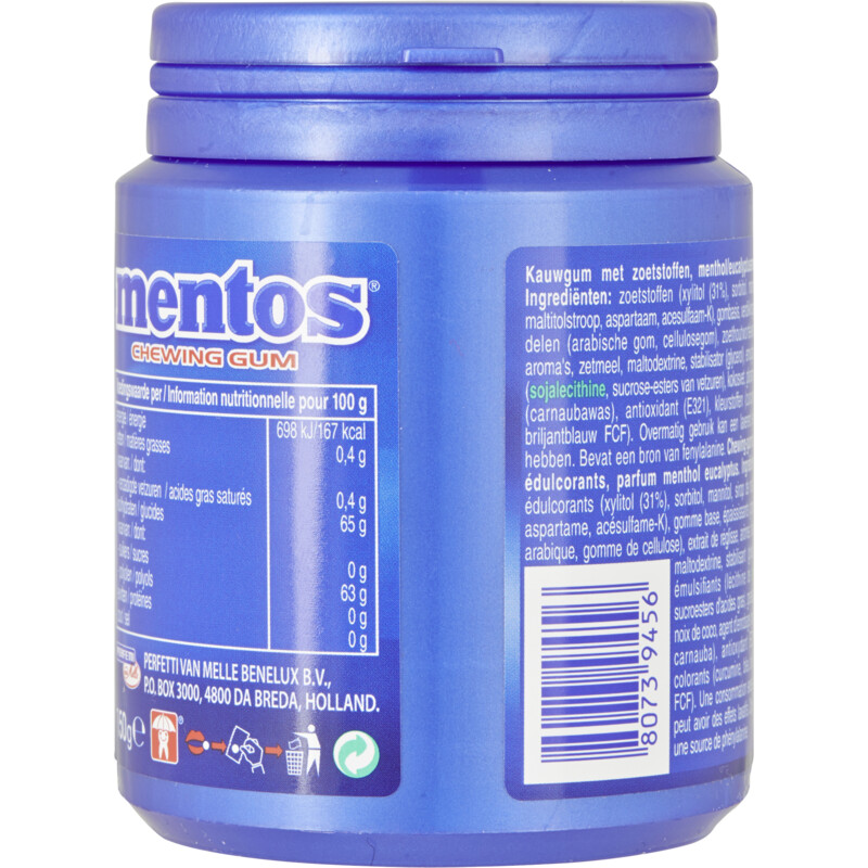Een afbeelding van Mentos Gum Breeze mint