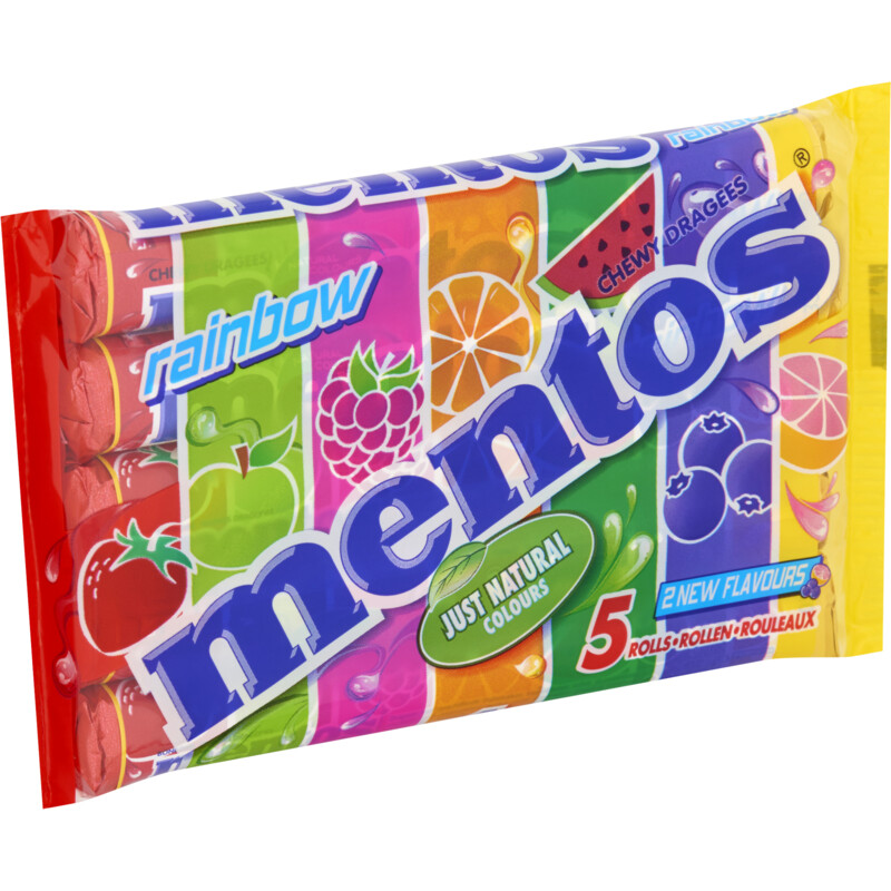 Een afbeelding van Mentos Rainbow 5-pack