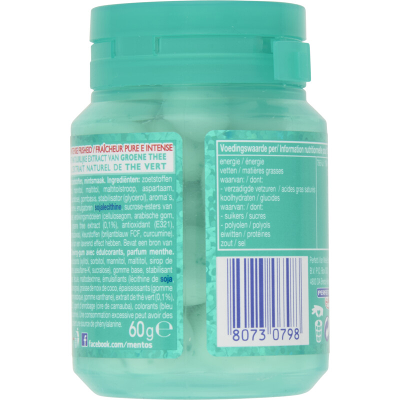 Een afbeelding van Mentos Gum Wintergreen