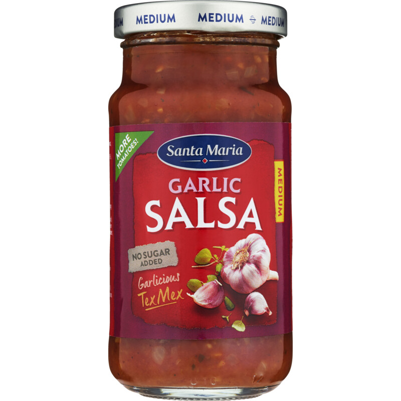Een afbeelding van Santa Maria Salsa garlic medium