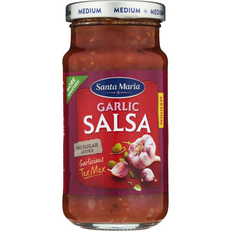 Een afbeelding van Santa Maria Salsa garlic medium