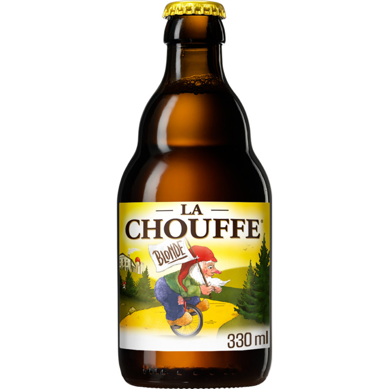 Een afbeelding van La Chouffe Blond speciaalbier fles