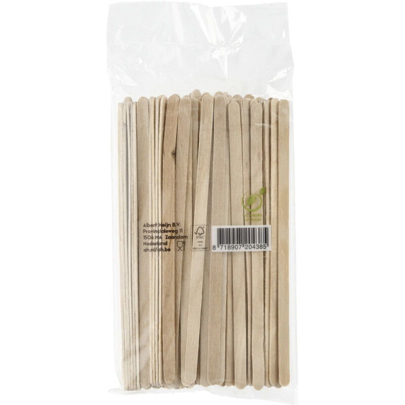 Een afbeelding van AH Roerstaafje hout