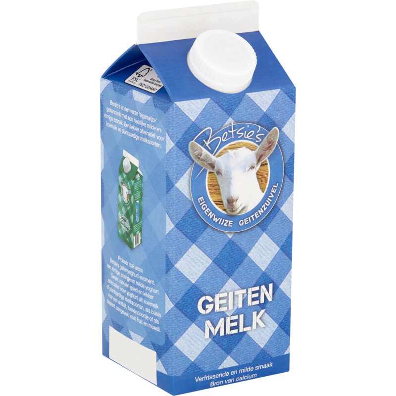 Een afbeelding van Betsie's Volle geitenmelk
