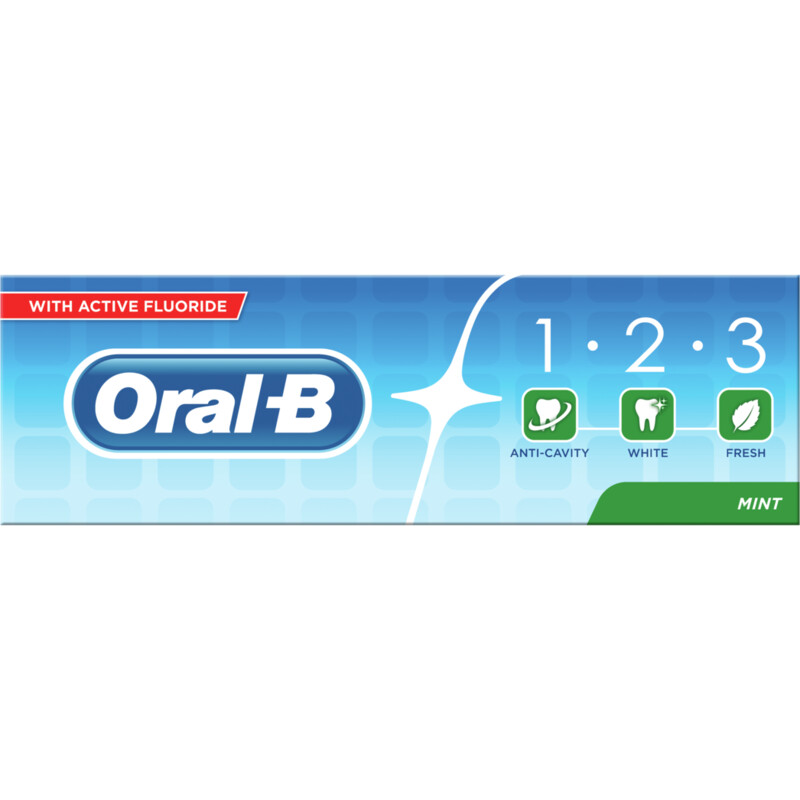 Een afbeelding van Oral-B Oral b 1-2-3 toothpaste