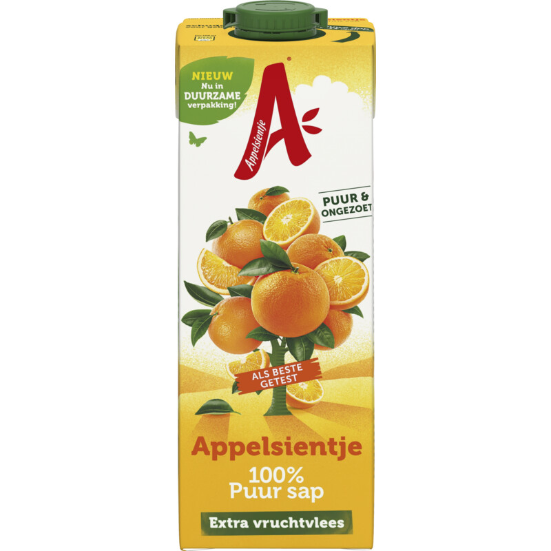 Een afbeelding van Appelsientje Sinaasappel met extra vruchtvlees