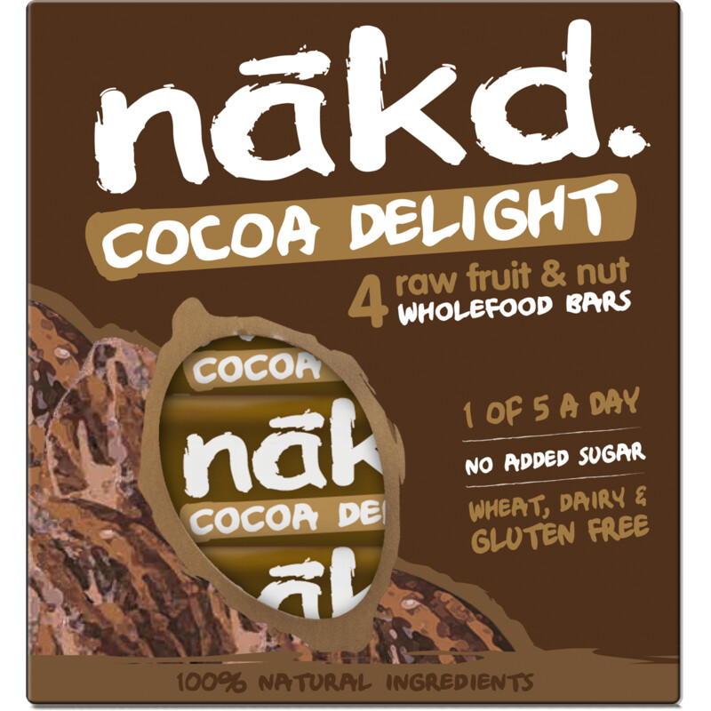 Een afbeelding van Nakd. Cocoa delight bars